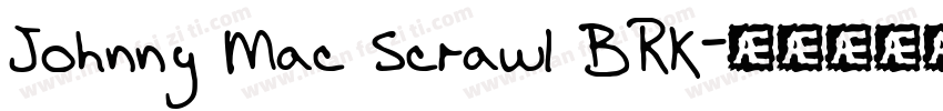 Johnny Mac Scrawl BRK字体转换